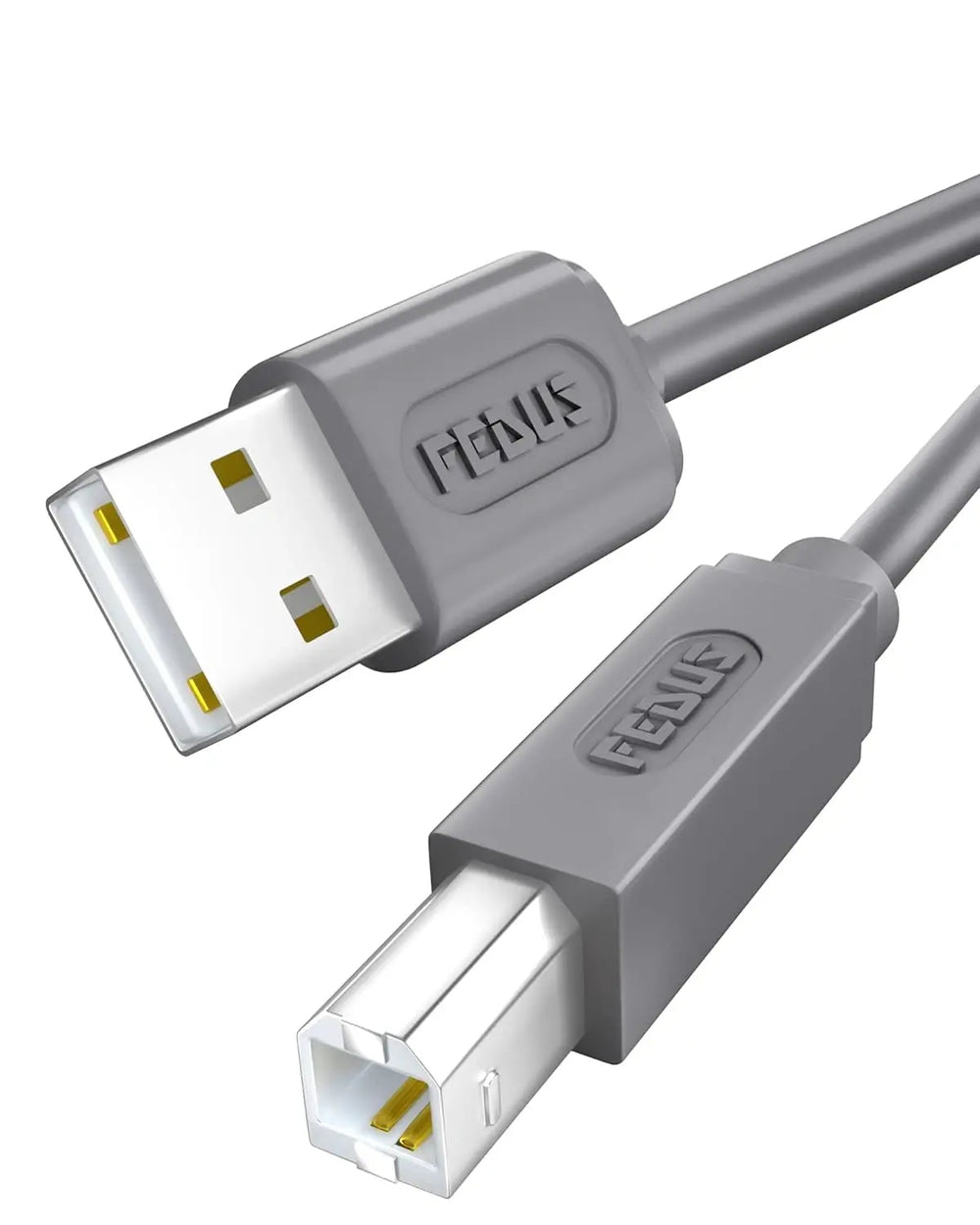 FEDUS USB Printer Cable, Printer USB Cable Wire, USB A Male To USB B 2.0 Male Cord, Scanner Cable Compatible with Printers of Brother Dell, HP Printer Cable, Epson, Canon, Xerox Samsung FEDUS