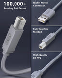 FEDUS USB Printer Cable, Printer USB Cable Wire, USB A Male To USB B 2.0 Male Cord, Scanner Cable Compatible with Printers of Brother Dell, HP Printer Cable, Epson, Canon, Xerox Samsung