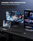 FEDUS VORTAX DisplayPort to HDMI Adapter Cable [4K@60Hz UHD, 2K@144Hz] Uni-Directional DP Source to HDMI Display Converter, Nylon Braided, Gold-Plated Dongle for PC, Laptop,Monitor,Projector(9.7 INCH)