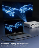 FEDUS VORTAX DisplayPort to HDMI Adapter Cable [4K@60Hz UHD, 2K@144Hz] Uni-Directional DP Source to HDMI Display Converter, Nylon Braided, Gold-Plated Dongle for PC, Laptop,Monitor,Projector(9.7 INCH)