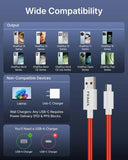 FEDUS ZETTA 1M Red 80W Type C Cable SuperVOOC Fast Charging Cable for Mobile 7.3A USB A to C Data Cable (480Mbps) Warp/Dash Supported for OnePlus 13/12/11/Nord, Oppo/Vivo/Realme FEDUS