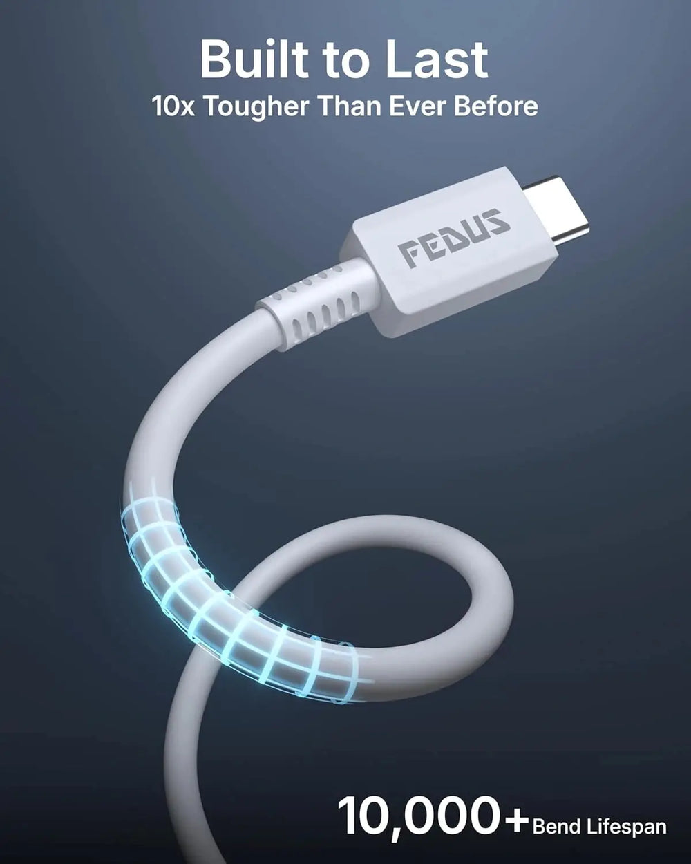 FEDUS ZETTA 45W Type C to Type C Cable 1M, 5A PD PPS Super Fast Charging 2.0 Original for Samsung Galaxy S26/S25/S24 Ultra, iPhone 17/16/15 Pro, MacBook, 480Mbps Android Auto Data Sync USB C Cord FEDUS