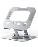 Metallic stand on a white background
