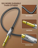 FEDUS Guitar Cable Guitar Jack Cable, Electric Instrument Cable Bass AMP Cord for Electric Guitar, Bass Guitar, piano keyboard, Mandolin, Amplifier, Speaker, 1/4 inch Mono Jack 1/4" TS Cable