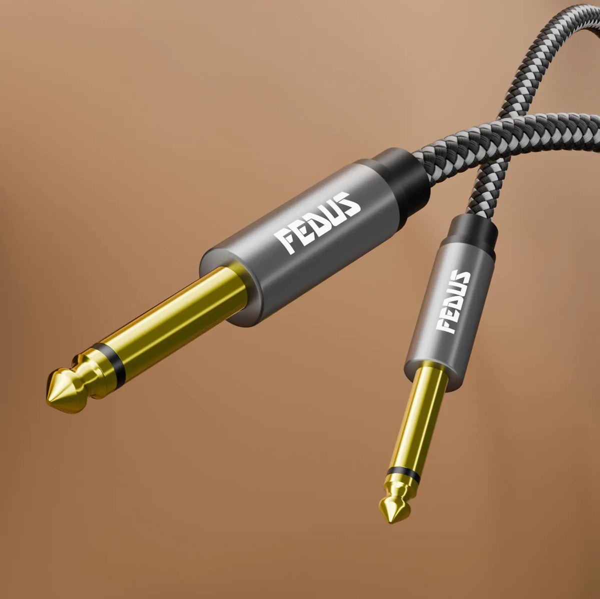 FEDUS Guitar Cable Guitar Jack Cable, Electric Instrument Cable Bass AMP Cord for Electric Guitar, Bass Guitar, piano keyboard, Mandolin, Amplifier, Speaker, 1/4 inch Mono Jack 1/4" TS Cable