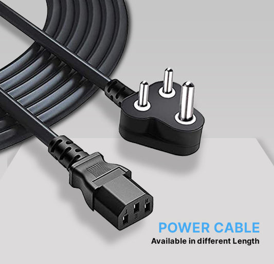 Desktop power cord c13 black