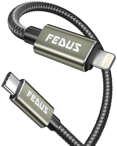 FEDUS USB C to Lightning Cable Fast Quick Charge Support Type C to Lightning Cable Nylon Braided sync Charging Cord for Car, iPhone, iPad, Air Pods Macbook,14/14 Pro/14 Pro Max/13/13 Pro/12/12
