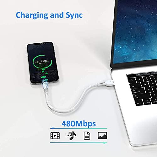FEDUS Short USB C Cable, Power Bank Charging Cable Data Sync, USB A to USB Type C, 9 Inch USB Type C Cable Fast Charge Cord Sync Compatible with Samsung, HTC, Motorola, Nokia, Android - FEDUS