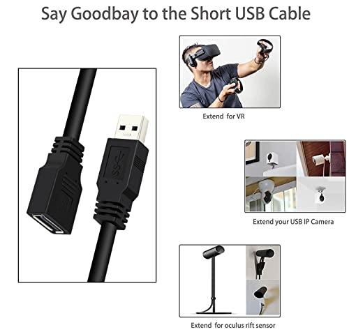 FEDUS USB Extension Cable|USB Extension Cable for pc, USB 2.0 Extension Cable, USB Cable Extension, USB Extender, USB 2.0 Extender Cable, USB 2.0 Extension Cable, USB Cable tv Connect Cable for tv - FEDUS