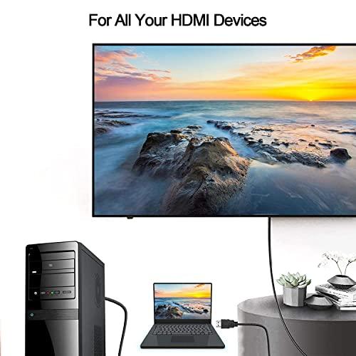 FEDUS High Speed HDMI Cable Male to Male TV-Out Cable Supports 3D, 1080P and Audio Return, hdmi to hdmi Cable for TV, PC, Playstation, Gaming Monitor - FEDUS