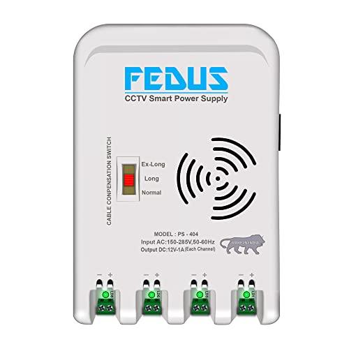 FEDUS 4 Channel SMPS for CCTV, Power Supply Adapter for up to 4 CCTV Security Cameras CCTV Power Supply SMPS, Power Supply Adapter for Video Surveillance Camera System, CCTV, Dome, Bullet Cameras - FEDUS