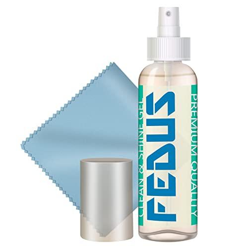 FEDUS Screen Cleaner Fluid Gel Multi-Purpose LCD Cleaning Kit, Liquid Solution with Cloth to Clean Mobile/Laptop Screen, Computer, Tab, LCD Display, Camera (100 ml) - FEDUS