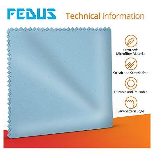 FEDUS Screen Cleaner Fluid Gel Multi-Purpose LCD Cleaning Kit, Liquid Solution with Cloth to Clean Mobile/Laptop Screen, Computer, Tab, LCD Display, Camera (100 ml) - FEDUS