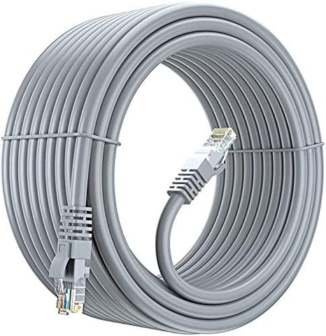 FEDUS Cat6 Heavy Duty Outdoor Cable 15M 49 Feet Weatherproof/UV Resistant 1000mbps Ethernet Cable Suitable for Direct Burial Installations cat6 Ethernet Patch Cable LAN Cable Internet Network Cord - FEDUS