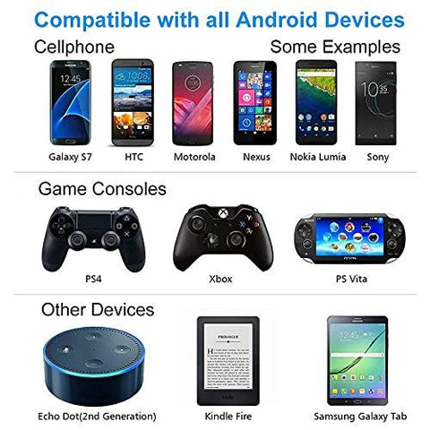 FEDUS Short Sleek, Portable and Universal Micro USB to USB Fast Charging Power Bank Charging Cable Data Sync Tangle-free Cable (19 cm, 7.5 Inch), - FEDUS
