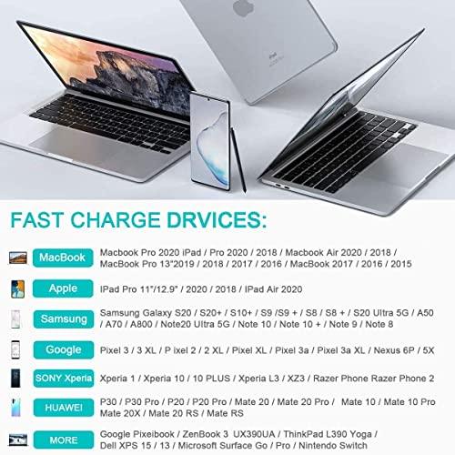 FEDUS Type C to Type C Fast Charging Cable USB 3.0 20V/5A Fast PD Charger 100W Output USB C to USB C Braided Cord Compatible with SSD Hard Drive, MacBook, i-Pad, Pixel, Galaxy - FEDUS
