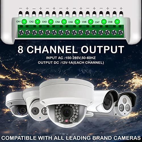 FEDUS 8 Channel SMPS for CCTV, Power Supply Adapter for up to 8 CCTV Security Cameras CCTV Power Supply SMPS, Power Supply Adapter for Video Surveillance Camera System, CCTV, Dome, Bullet Cameras - FEDUS