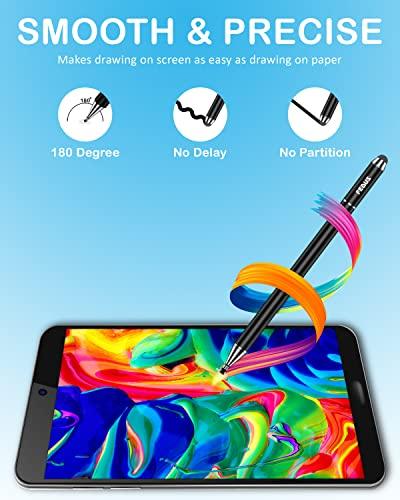 FEDUS 3-in-1 Stylus Pens with Ballpoint Pen & Fiber Tip Compatible with All Touch Screens, High Sensitivity Capacitive Metal Body Magnetic Cap Stylus Pens Pencil for Smartphones,iPad,PC,Tablets Black - FEDUS