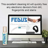FEDUS Screen Cleaner Fluid Gel Multi-Purpose LCD Cleaning Kit, Liquid Solution with Cloth to Clean Mobile/Laptop Screen, Computer, Tab, LCD Display, Camera (100 ml) - FEDUS