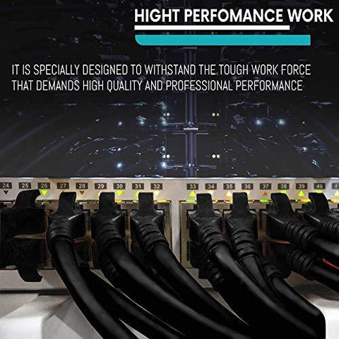 FEDUS RJ45 CAT5 Ethernet Patch/LAN Cable with Gold Plated Connectors Supports Upto 1000Mbps - FEDUS