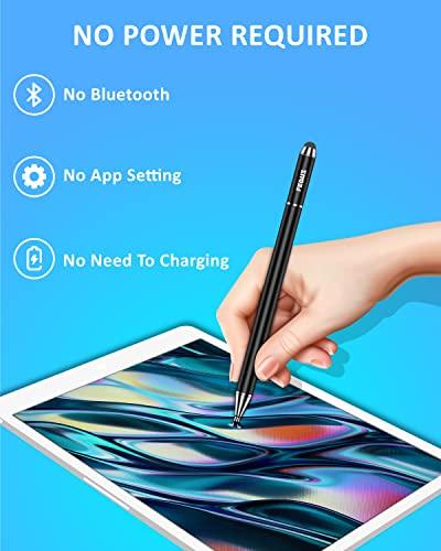 FEDUS 3-in-1 Stylus Pens with Ballpoint Pen & Fiber Tip Compatible with All Touch Screens, High Sensitivity Capacitive Metal Body Magnetic Cap Stylus Pens Pencil for Smartphones,iPad,PC,Tablets Black - FEDUS