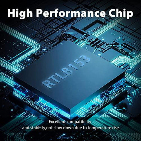 FEDUS Gigabit 1000 Mbps USB A to Ethernet RJ45 Adapter, USB-A 3.0 to RJ45 LAN Wired Adapter, Plug and Play Metal body braided cable Compatible Windows And Mac, Laptop, MecBook Chromebook Surface - FEDUS