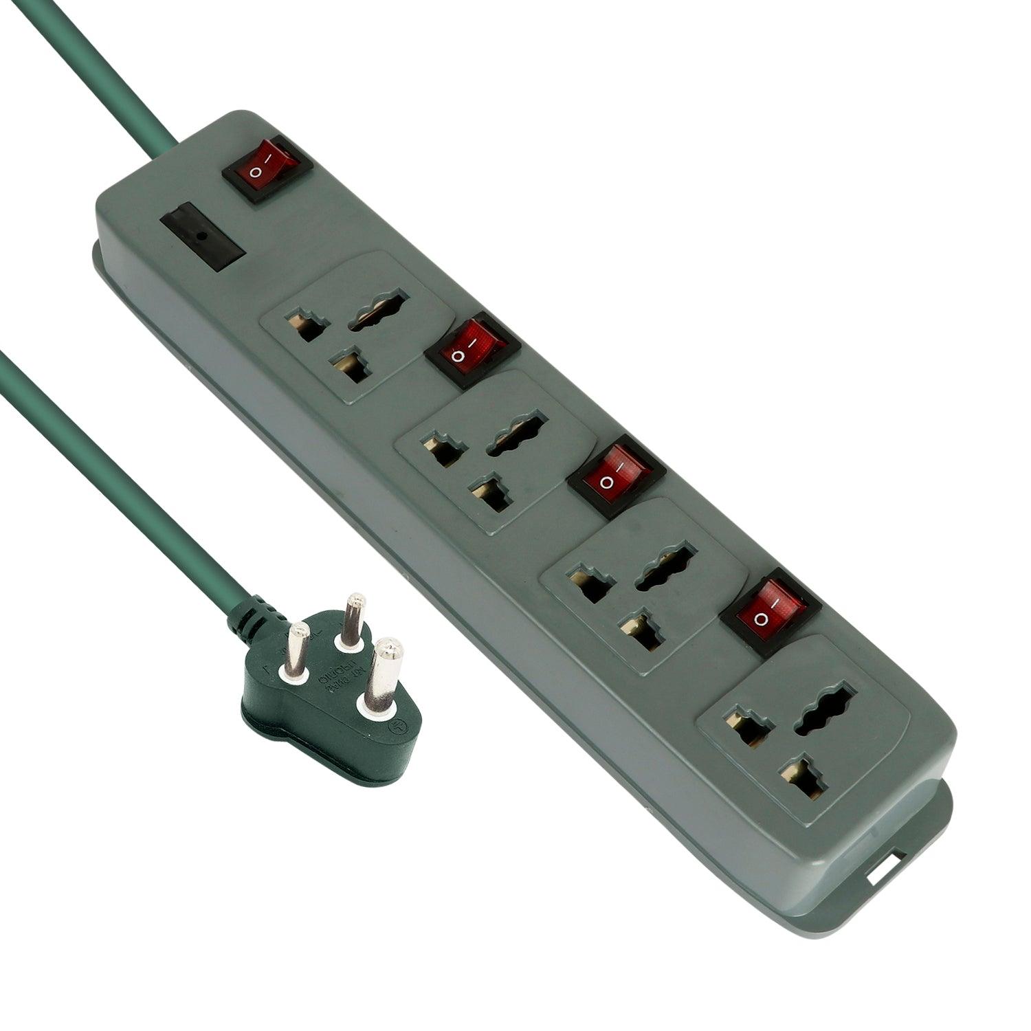 FEDUS Switch Board Extension Cords with Long Wire for Computer, Surge Protectors Spike Buster - FEDUS
