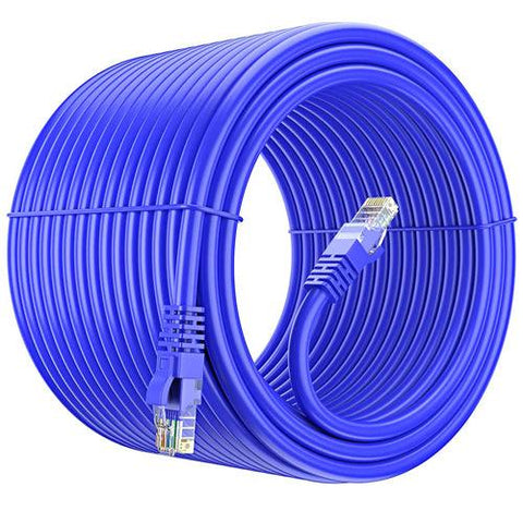 FEDUS Cat6 Ethernet Cable, High Speed 550Mhz 10 Gigabit Speed Utp Lan Cable, Network Cable Internet Cable Rj45 Cable Lan Wire, 6 Wires For Laptop, Pc, Television, Router, Modem-Blue Colour - FEDUS